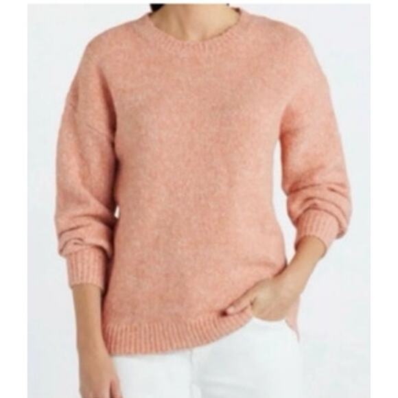 Pink Clover Stitch Fix NWT Long Sleeve Crewneck Sweater Medium Pink - Picture 10 of 10